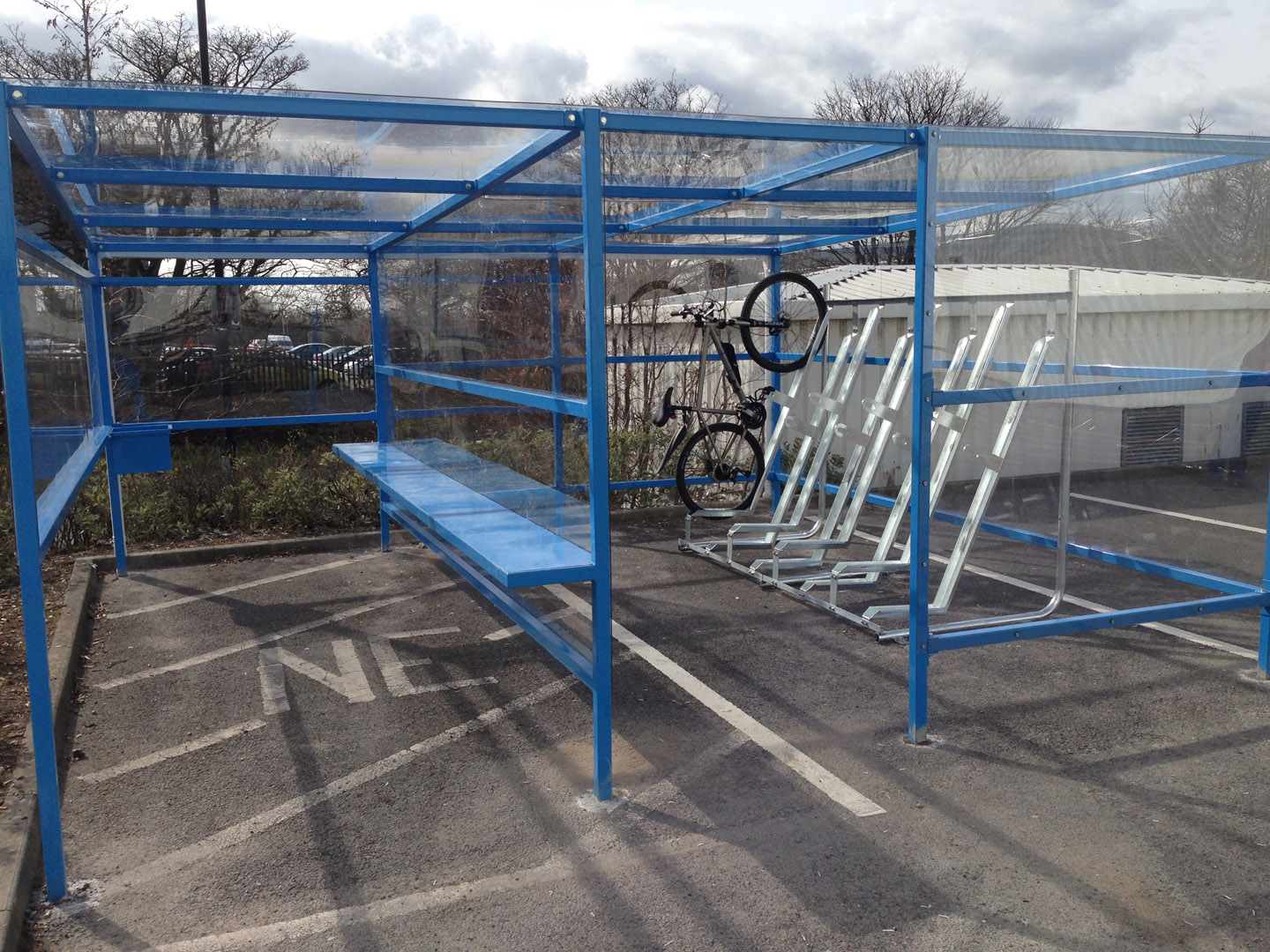 Metal fabricated bike storage, Sunderland Riverside Metalwork
